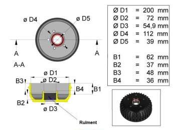 Tambur ALKO 1500kg 2