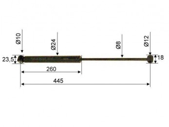 Amortizor Stabilus pentru ALKO 60/90S 101/102VB