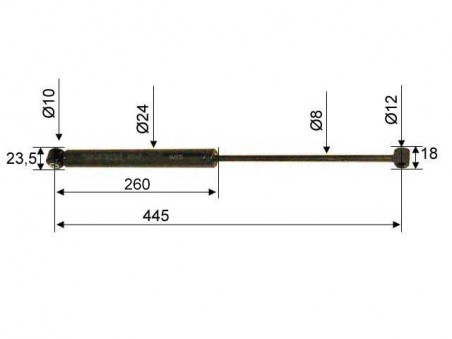 Amortizor Stabilus pentru ALKO 60/90S 101/102VB