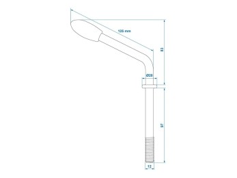 Levier colier roata de sprijin Ø60mm 2