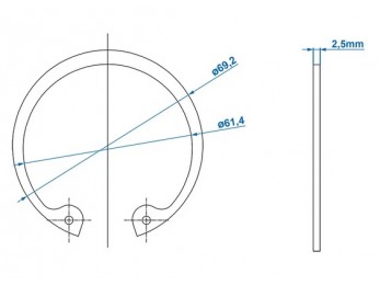 Siguranta rulment Ø64mm 2