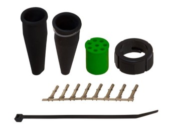 Conector baioneta 8 pini verde