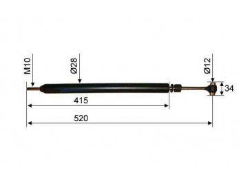 Amortizor Stabilus pentru ALKO 200V