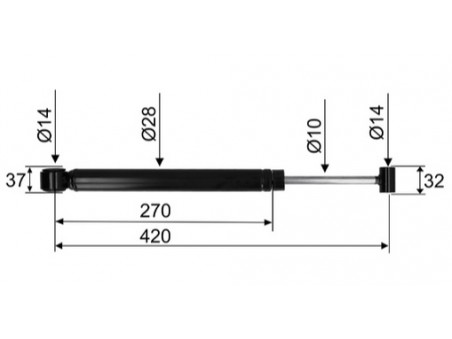 Amortizor Stabilus pentru ALKO 2,8VB 351VB