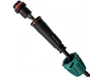 Mufa baioneta verde- dreapta 5 pini, 1m cablu 2