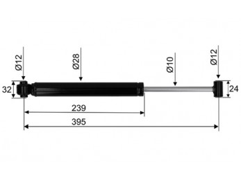 Amortizor BPW/Grümer AK 0908/1308