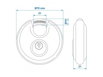 Lacat disc D70mm 2