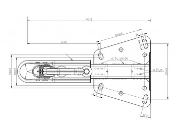 Cupla Knott KZE 7,5 KN3 cu suport prindere V 2