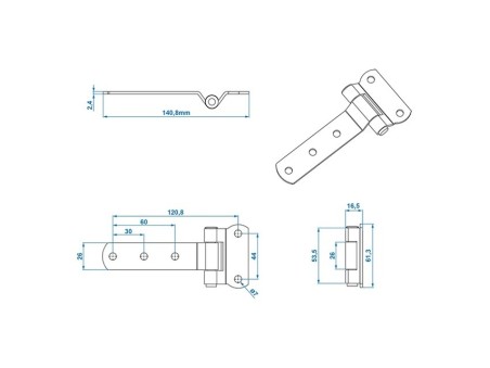 Balama usa/oblon 143x61mm