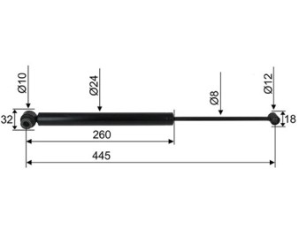 Amortizor Stabilus pentru ALKO 60S, 60S/2